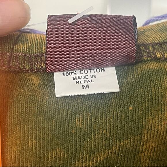 KPC 100% Cotton Embroidered 90's Y2K Patchwork Dress, Boho Hippie Free Spirit M - Picture 5 of 7